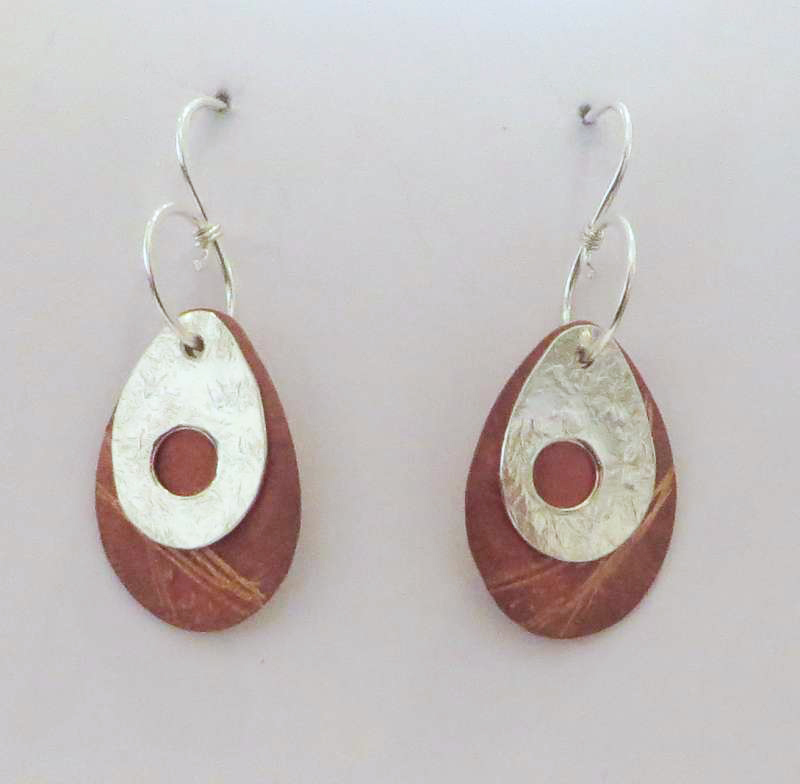 Pebble with Hole Earrings